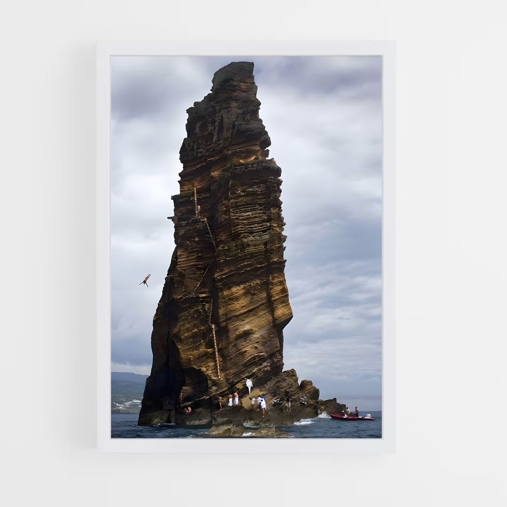 Poster Oasis Nautique – affiche Plongeon de falaise (vue 3)